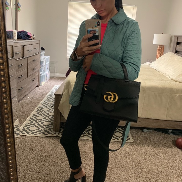 Gucci Marmont Large Top-handle Vulcanic Satchel